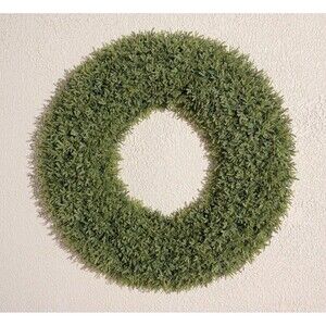 Wicker Park 24" Faux Floral Wreath Cedar
